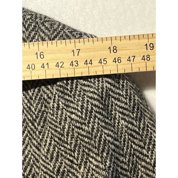 Vintage Harris Tweed 40S Black Handwoven Scottish Wool Unstructured Sport Coat - Picture 10 of 13